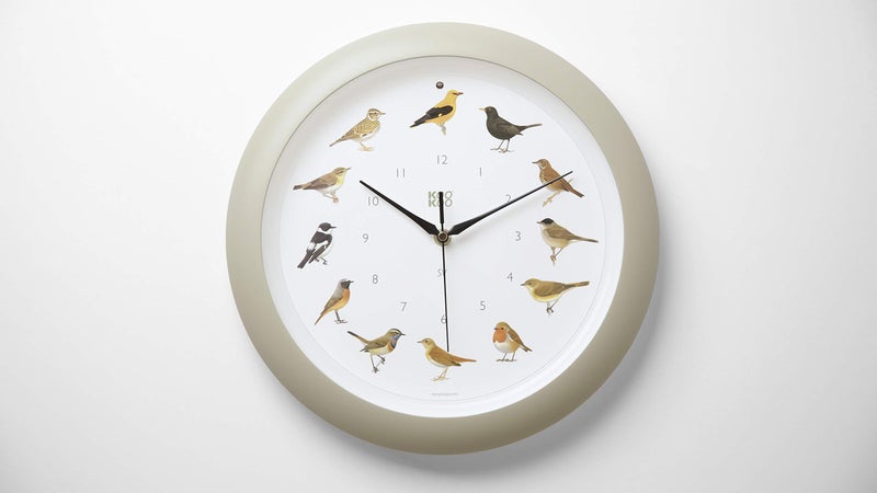 KOOKOO Singvogel Silk-Grey, Singing birdclock Includes 12 Genuine Original Field Recordings from Native Songbirds - Image 3
